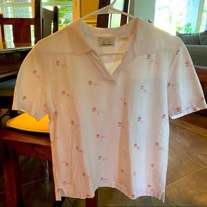 EP pro golf polo shirt size S white